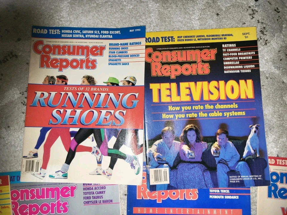 Consumer Reports Magazine Lot of 10 1990s Best Buy New Cars Products Vintage VG - Imagem 2 de 4