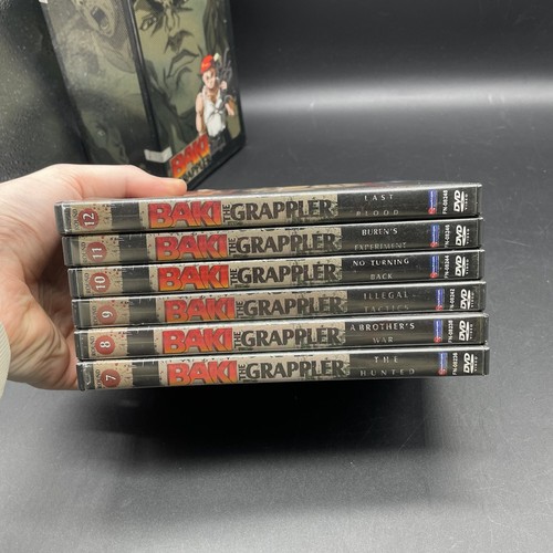 Baki The Grappler Rounds 7-12 Complete Set #2 Anime DVD English Funimation RARE! - Foto 20 di 20