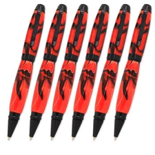 Cigar Pen Kit, Black Chrome Finish, 6 Pack, Legacy Woodturning