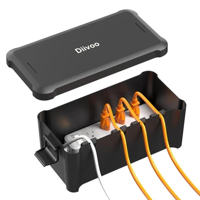DIIVOO Medium Outdoor Electrical Box Waterproof, Weatherproof Extension Cord Cover, ...
