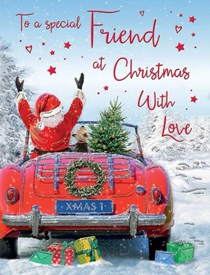 REGAL PUBLISHING To A Special Friend Christmas Card. 19x13cm (8x6 Inches)