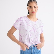 J. Crew - Made in the USA Purple tie-dye cotton short sleeve Tee -  Size Medium