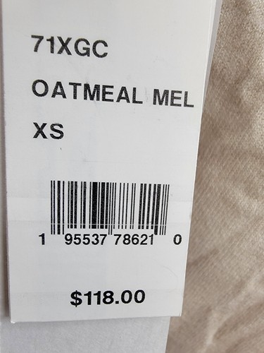 FRENCH CONNECTION Side Slit Sweater Dress Women's XS Oatmeal Melange Pullover - Picture 18 of 18