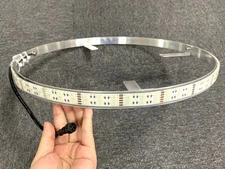 1PC 17.5'' RGBW Double Row LED Wheel Light Replacement Rim Light 5pin Connector