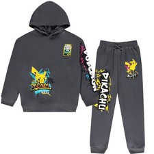Mad Engine Pok mon Pikachu Boys Hoodie and Jogger Set Graffiti Graphic...