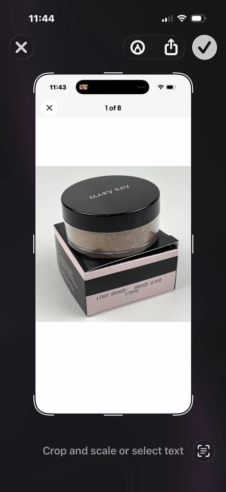 Mary Kay Silky Setting Powder Light Bronze (.28 Oz/8 g) #175898 New In Box NIB - Image 2 of 2