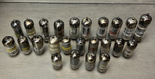 Lot of 24 Vintage Vacuum Tubes GE Sylvania Zenith Admiral Magnavox RCA Untested