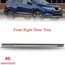 Fits Nissan Rogue 2017-2020 Front Right Side Door Lower Trim Molding W/Chrome