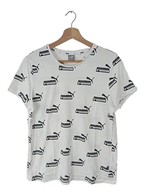 PUMA T-shirt imprimé Dames Haut T EU 40 blanc style décontracté - Photo 1/4