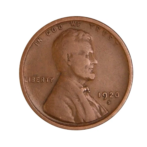 1920-S Lincoln Wheat Penny Cent - G/VG Good or Better Very Nice