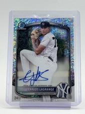 CARLOS LAGRANGE 2025 BOWMAN CHROME SPECKLE 1ST ROOKIE AUTO /299 Q6642