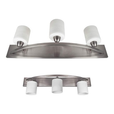 Nuk3y Modern Bathroom Vanity Light Fixture with Light Globe Brushed Nickel (S...