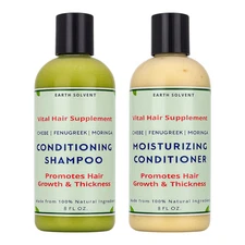 Chebe Fenugreek Moringa Shea Butter Shampoo and Conditioner Set Hair Growth