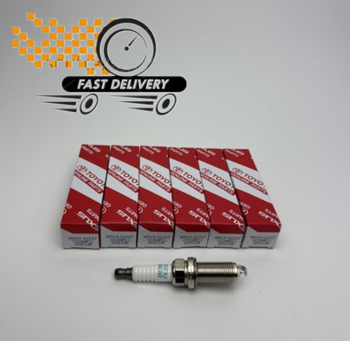 6PCS OEM Denso Iridium Spark Plugs 90919-01247 FK20HR11 for Sienna Lexus ES350