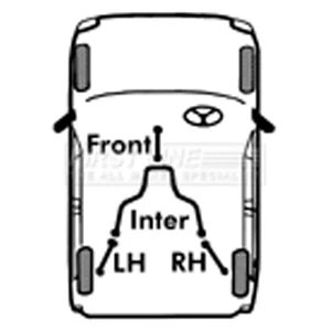 First Line FKB2269 Parking Brake Cable Pull Fits Opel Astra G Classic 1.6 16V - Image 4 of 4