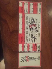 Terry Labonte Signed Autograph Ticket  1994 Slick-50 500 Phoenix + Signed 8x10