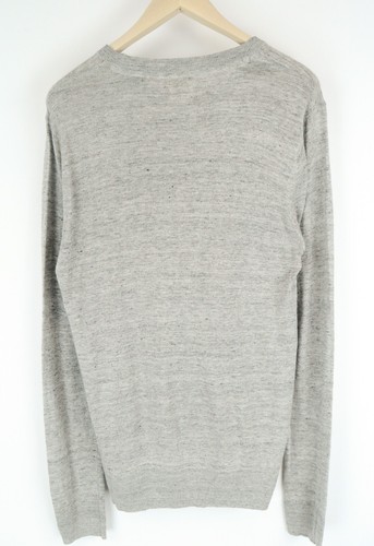 SCOTCH & SODA Home Alone Men Sweatshirt XL Cotton Linen Blend Grey Melange - Picture 2 of 8