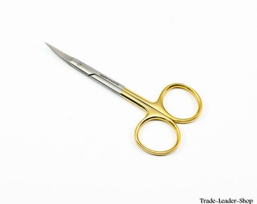 IRIS Scissors Curved TC 11.5 cm / 4.5'' Surgical Dental Medical Surgery Bandage - Picture 3 of 6