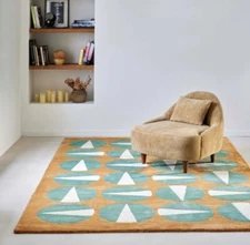 Hand Tufted Multicolor Designer Area Rug premium Quality Rug For Living Room