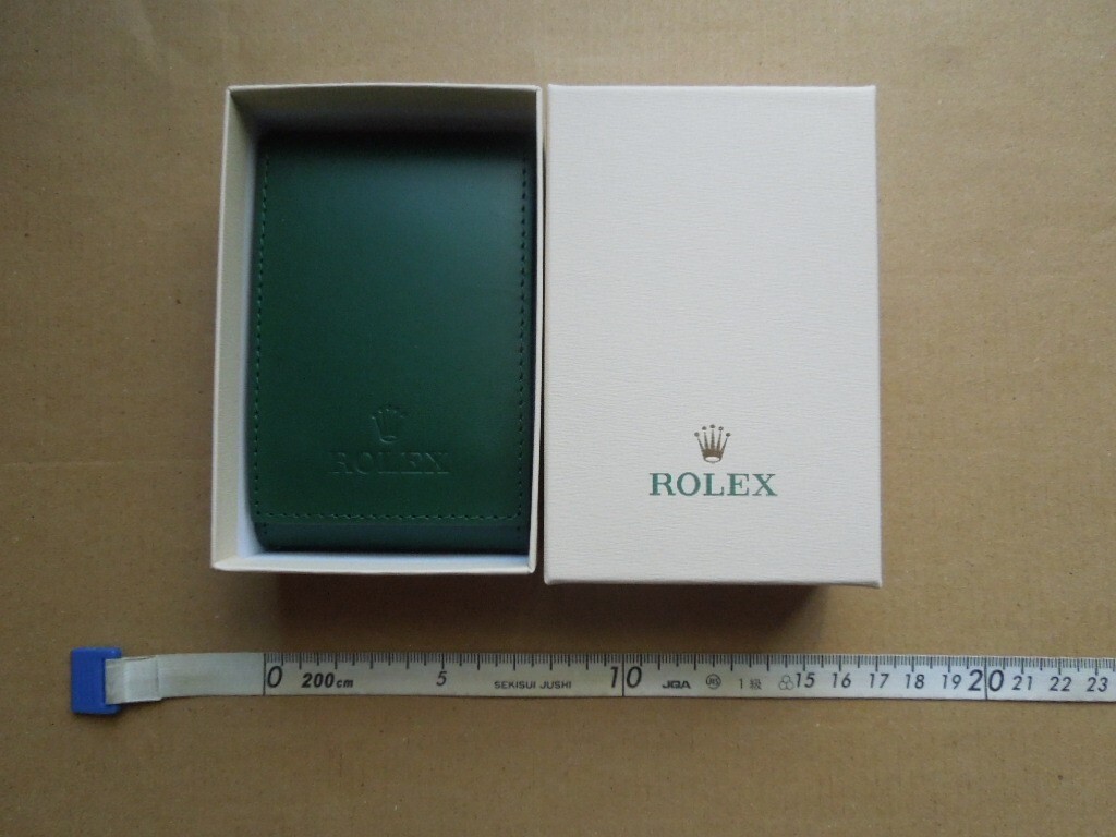 ROLEX 時計ケース グリーンレザー オンラインショップ】 新品！ROLEX ロレックス 時計用 純正品
