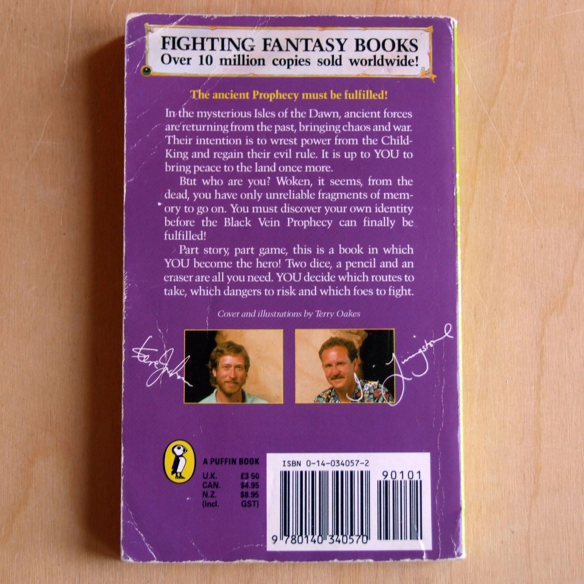 Black Vein Prophecy (Fighting Fantasy 42 Puffin Adventure