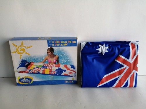 MATERASSINO VINILE DECORATO BANDIERE INTEX ANNI '90 - Imagen 2 de 4