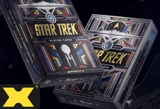 Star Trek (Enterprise, Kirk, Spock, Scot) Light Playing Cards by Theory 11