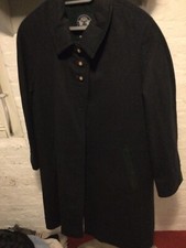 Vintage Original Loden Overcoat Navy Size 14