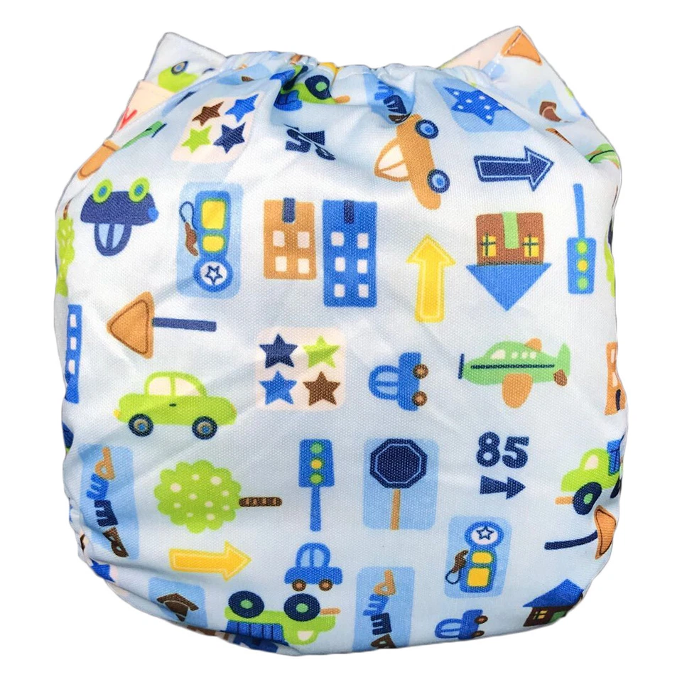 Pañales de tela para bebé IXYVIA pañales de bolsillo lavables ajustables de tamaño variable #8 Foto 3 de 4