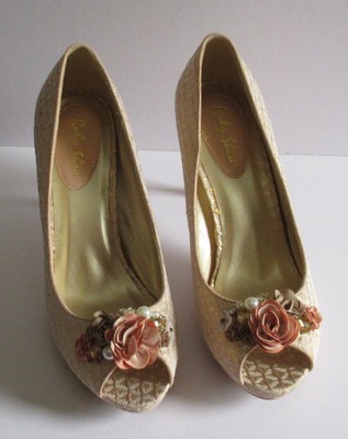 ladies rose gold shoes uk
