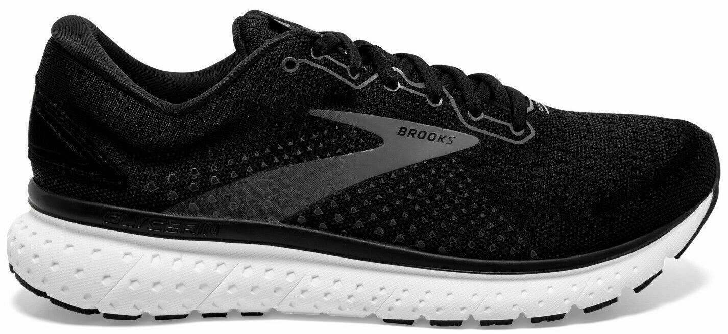 Brooks Glycerin 21 1104192E090 Black Running Shoes Sneakers Men Size 12 2 E Wide Brooks Glycerin 21 2E Wide Black Grey White for sale | eBay main image 2