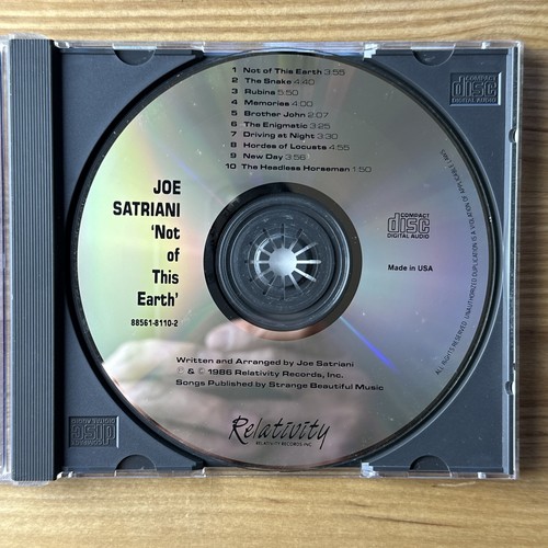 Joe Satriani - Not of This Earth CD (1988) - Picture 2 of 3