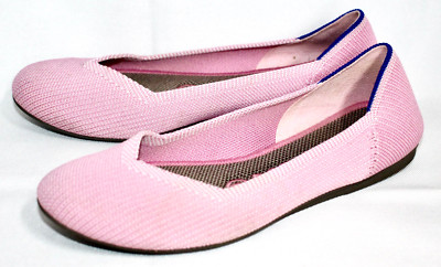 ROTHY'S The Flat Round Toe Comfort Shoe Women's Size 6 Begonia Pink Slip-On
