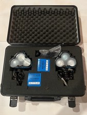 Two Cool-Lux U3 Tri-Lite On-Camera Lights W/ Carry Case