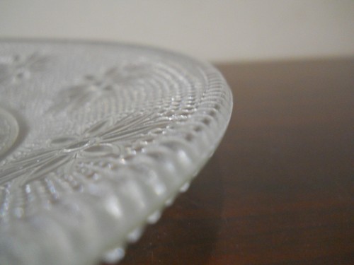 Set 8 EAPG Pressed Glass Plates Sandwich Salad Daisy Starburst Design Dots Bumps - Picture 6 of 12