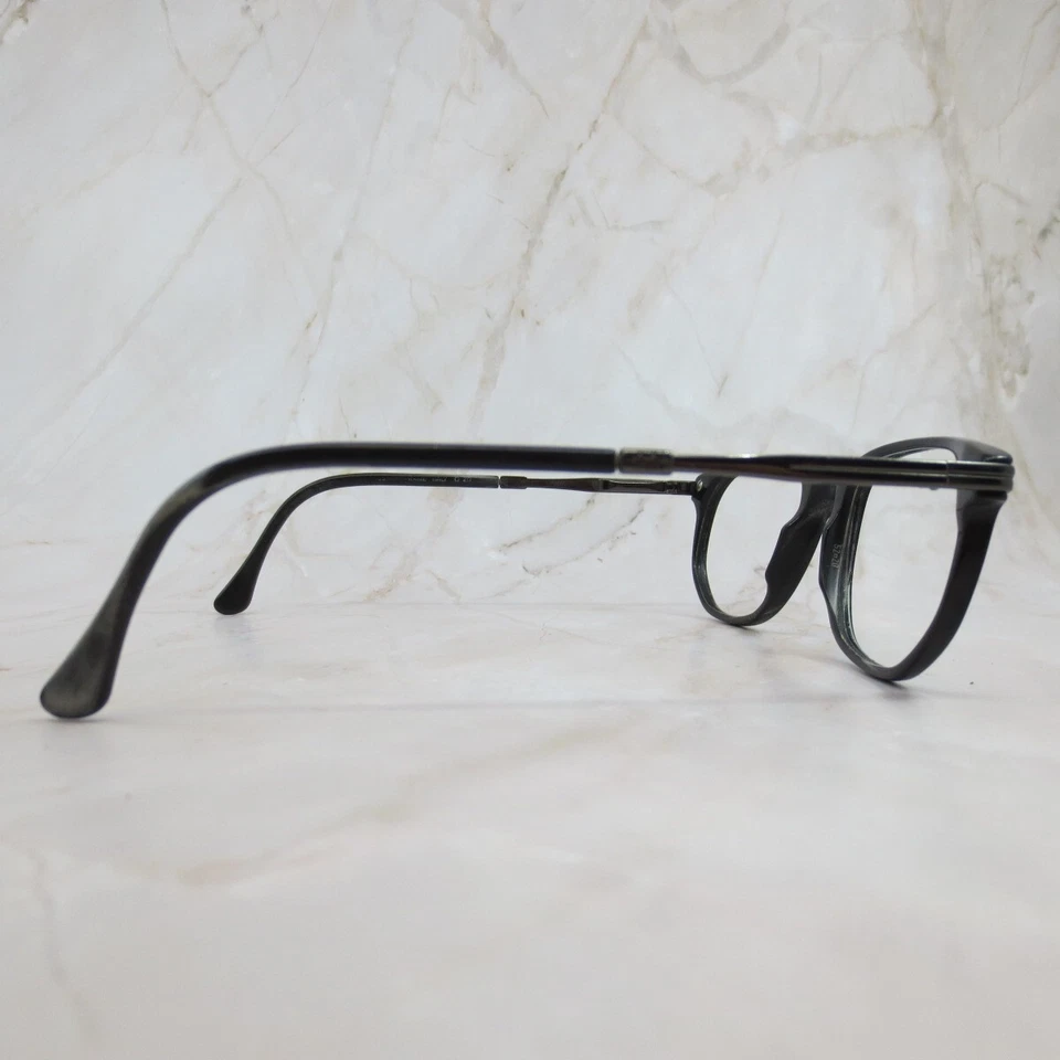 Marco de gafas Luxottica 3139 para hombre negro mate borde completo cuadrado 52-20-140 Foto 3 de 4