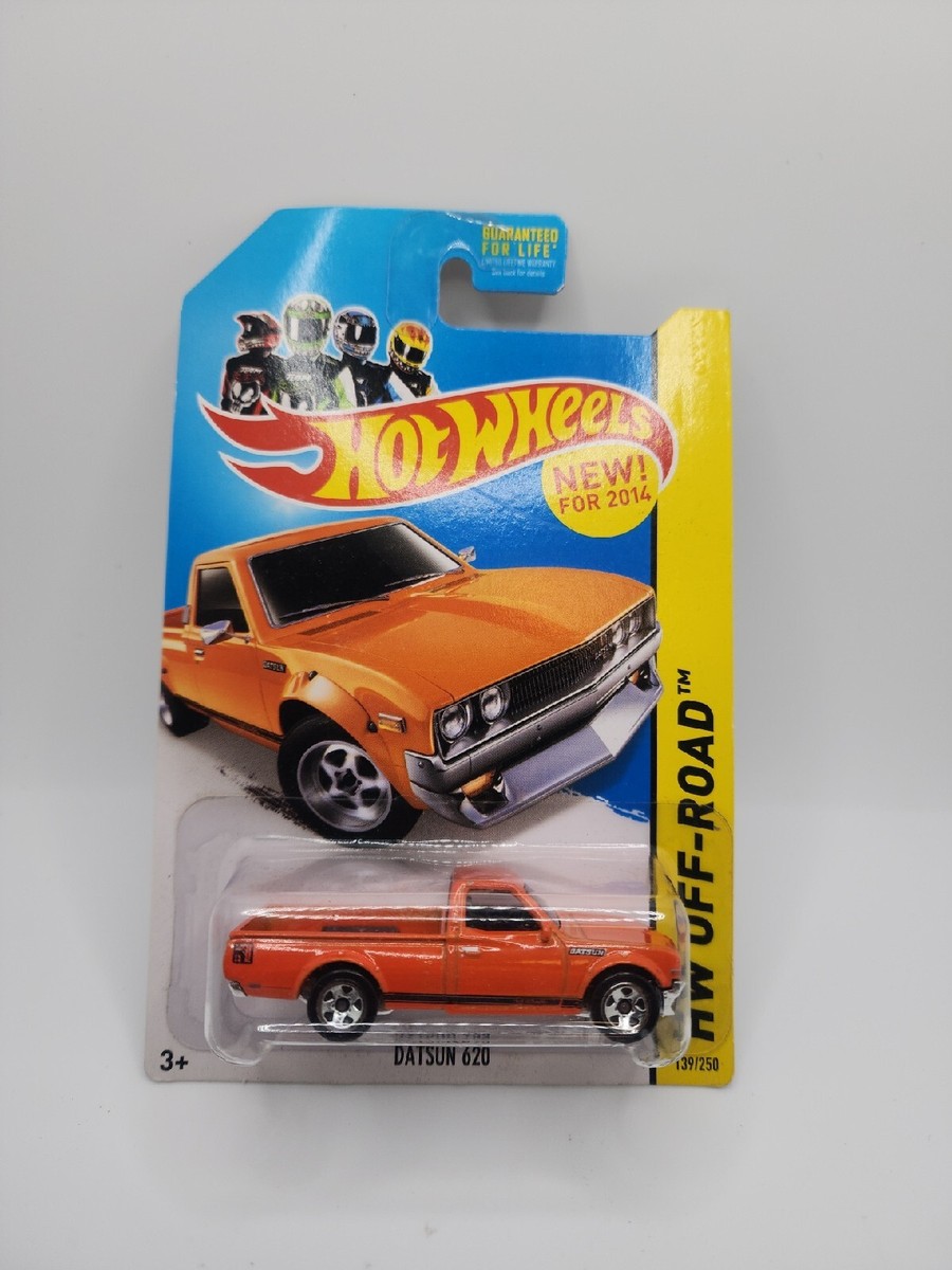 Hot Wheels 2014 HW Off-Road Datsun 620 Pickup Truck Orange Die