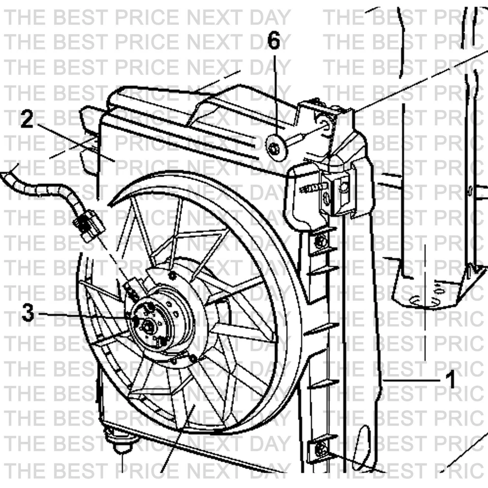 A/C Fan Motor 2002-2008 Dodge Ram 1500 Ram 2500 Ram 3500 Pickups NEXT DAY - Image 4 of 4