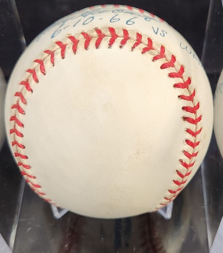 Sonny Siebert Signed No Hit Inscribed American League Baseball Indians COA - Picture 6 of 7