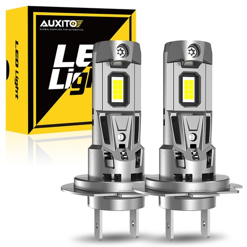 2x H7 LED Headlight Bulb Kit High Low Beam 120W 22000LM Super Bright 6500K White
