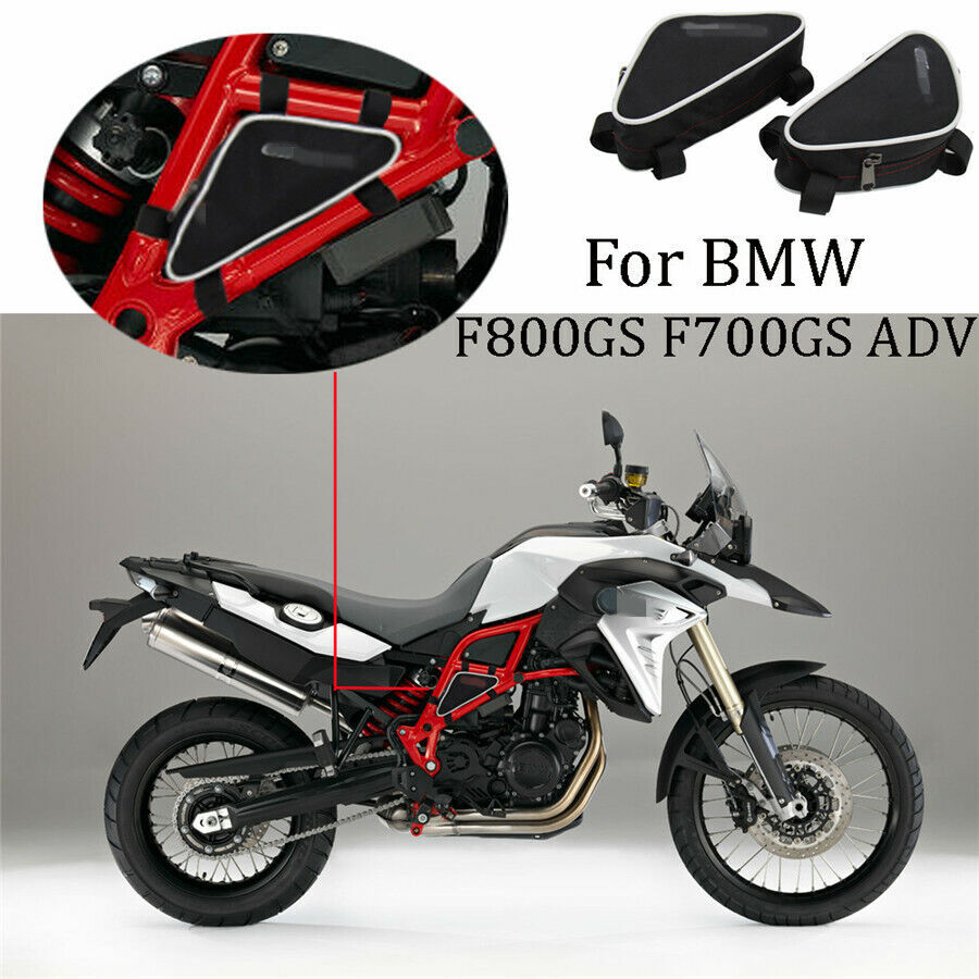 Pair Black Waterproof Crash Bar Bag Case For BMW F800GS F700GS Adventure ADV