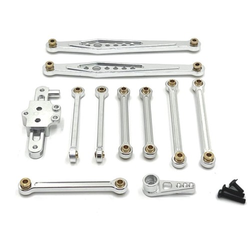 Alloy Steering Servo Saver Complete tie rod Link Kit For 1/12 12428 12423 12427 - Picture 6 of 16