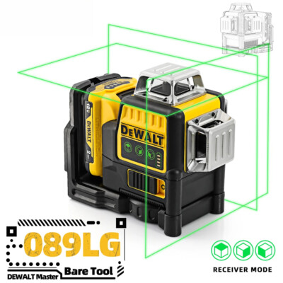 #ad #ad Laser Level DW089LG 12 Line 3 Sides*360 Degrees Green Beam Laser 12V Lit Battery $136.56