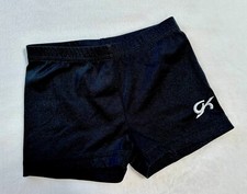 GK Elite SHORTS Leotard BLACK Nylon Spandex Gymnastics MINI Bar Cheer Dance CL