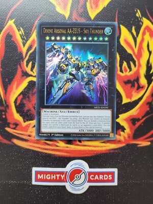 Yu-Gi-Oh Karte Divine Arsenal AA-ZEUS - Sky Thunder MP21-EN195 1 Auflage Hol NM