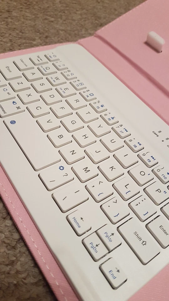 Bluetooth-compatible Keyboard with Portfolio Flip Leather Case Cover for Phones - Image 3 of 3