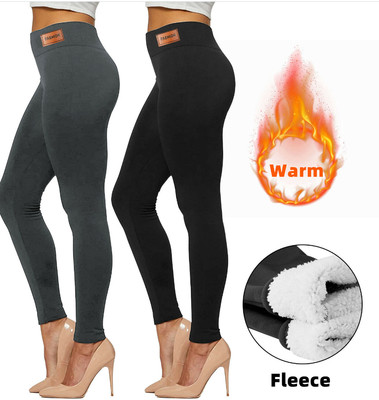 Women Winter Warm Leggings Pants Fleece 
