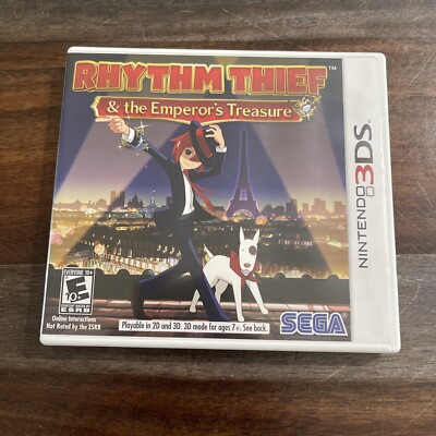Rhythm Thief & the Emperor's Treasure for Nintendo 3DS Complete Near Mint