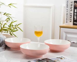 Salad-Soup-4-Pack-40-Oz-Large-Stackable-Porcelain-Cereal-Pasta-Bowl-Sets-Pink