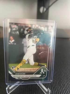Jacob Wilson RC Walk-Off 2025 MLB Topps NOW Card 104 Black Foil Parallel 6/10